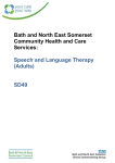 Speech and Language Therapy (Adults)