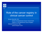 Role of the cancer registry in clinical cancer control