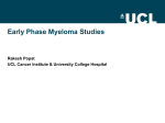 Early Phase Myeloma Studies — Rakesh Popat