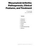 Rheumatoid Arthritis: Pathogenesis, Clinical Features, and Treatment