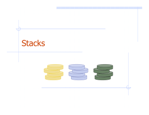 Stacks and queues