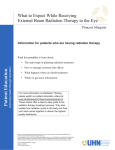 What to Expect While Receiving External Beam Radiation Therapy