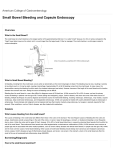 Small Bowel Bleeding and Capsule Endoscopy