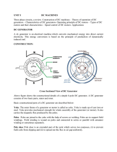 Characteristics of DC generators