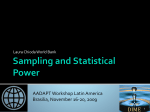 Sampling and Statistical Power