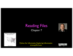 Reading Files