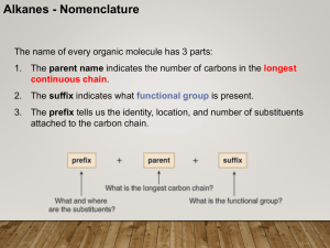 CHEM 210 Nomenclature Lecture 1