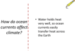 How do ocean currents affect climate?