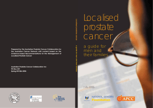 Localised prostate cancer