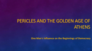 Pericles/Golden age of Greece Powerpoint