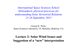Solar Wind - International School of Space Science
