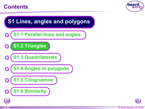 S1 Lines, angles and polygons