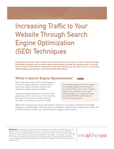Increasing Traffic to Your Website Through Search Engine