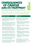 Consequences of cancer and its treatment programme summary
