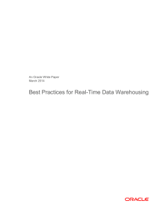 Best Practices for Real-Time Data Warehousing