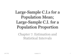 Large-Sample Confidence Interval of a Population Mean