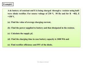 Find the charging time in case battery capacity is