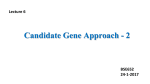 Candidate Gene Approach
