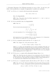 Math 22 Final Exam 1 1. (36 points) Determine if the following