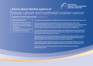 breast cancer and epithelial ovarian cancer