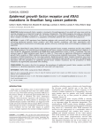 Epidermal growth factor receptor and KRAS mutations in Brazilian