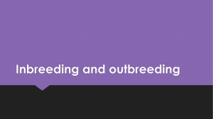 Inbreeding and outbreeding