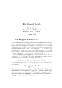 The Tangent Bundle - LSU Mathematics