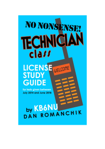 2014 No-Nonsense Technician Class Amateur Radio License Study