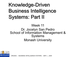 Week11 - Information Management and Systems