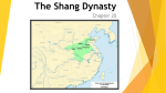 The Shang Dynasty