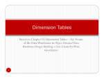 Dimension Tables