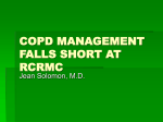 COPD MANAGEMENT FALLS SHORT AT RCRMC