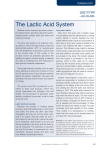 The Lactic Acid System