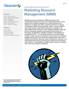 Marketing Resource Management (MRM)