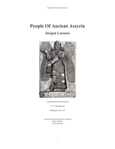 People Of Ancient Assyria - Friends of the Sabbath Australia