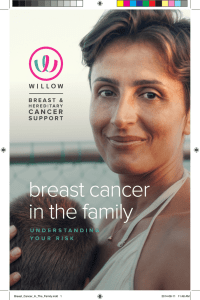 Breast Cancer in the Family - Support and Information Programs