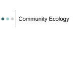 Community Ecology - El Paso High School