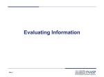 Presentation_Evaluating information