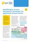 Identification of new therapeutic strategies for aggressive breast