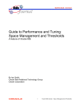 Guide to Performance and Tuning: Space Management