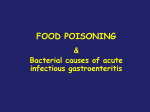 There are two types of food poisoning