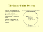 The Inner Solar System
