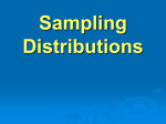 Sampling Distributions