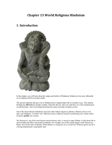Chapter 15 World Religions Hinduism