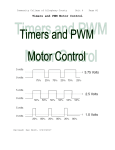 Timers and PWM Motor Control Timers and PWM Motor Control