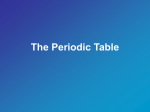 The Periodic Table