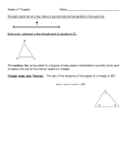 Angles of Triangles Notes