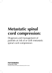 Metastatic spinal cord compression: