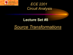 Source Transformations, Lecture Set 8