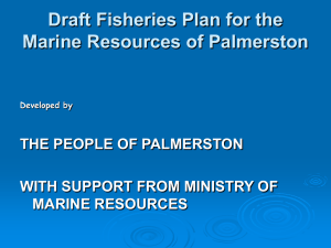 Draft Fisheries Plan Palmerston